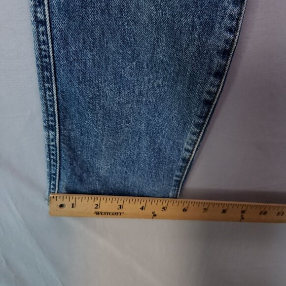 7 for All Mankind Edie Jeans Size 23 High Waist Crop Straight Leg Button Fly - Picture 15 of 16